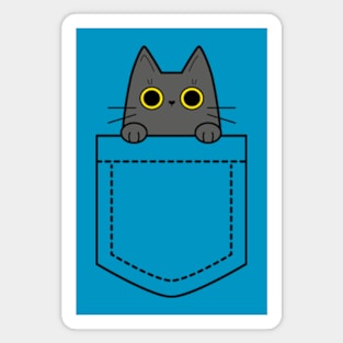 Cute cat in a pocket Magnet